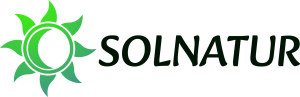 Logo solnatur oscuro con degradado verde